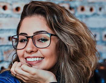 Woman with an attractive smile